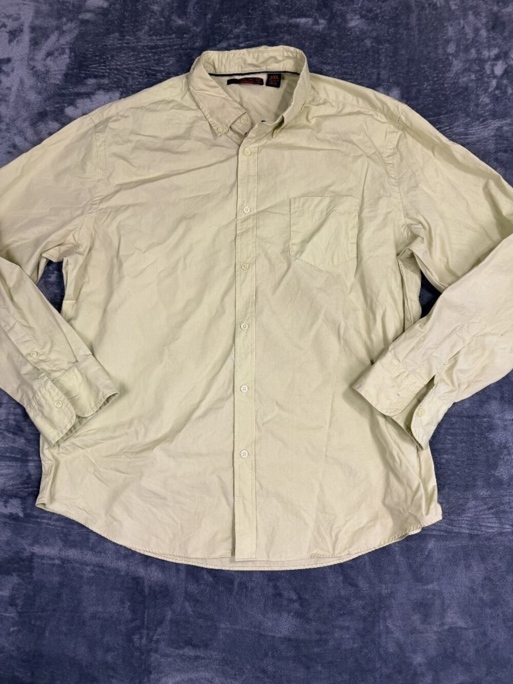 Axis Mens Long Sleeve Button-Down Shirt XXL Green